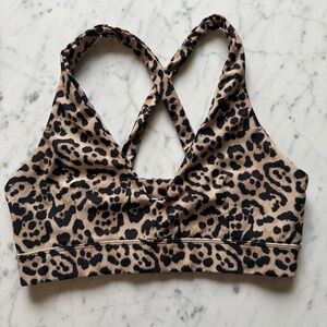 Skatie Leopard Print Sports Bra